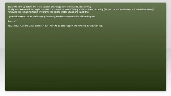 What is the best way to update Erlang on a Windows installation with RabbitMQ