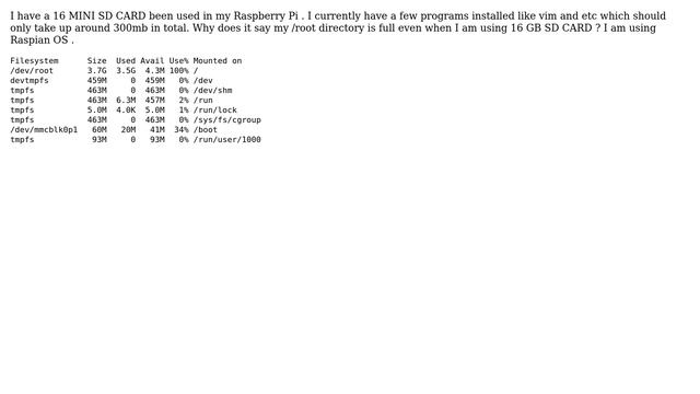 Raspberry Pi: Raspberry Pi cannot create temp file for here-document: No space left on device смотреть онлайн