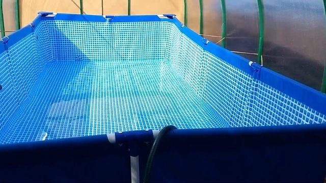 Каркасный бассейн. Теплица. Часть 4. Пол. Лестница. смотреть онлайн