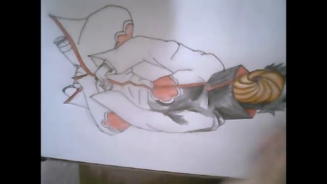 Рисуем Обито Учиха - Obito Uchiha (Naruto).