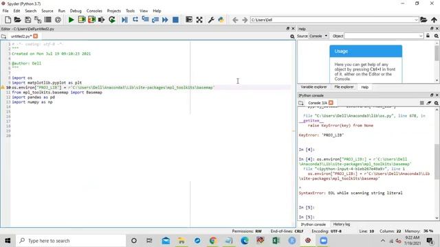 Fix the "PROJ_LIB" and "espg" Error in Python смотреть онлайн