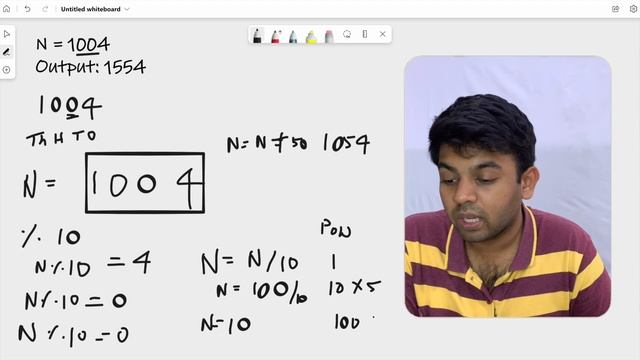Amazon Interview Question | Replace all 0's with 5 | #100DaysOfCode code io English смотреть онлайн