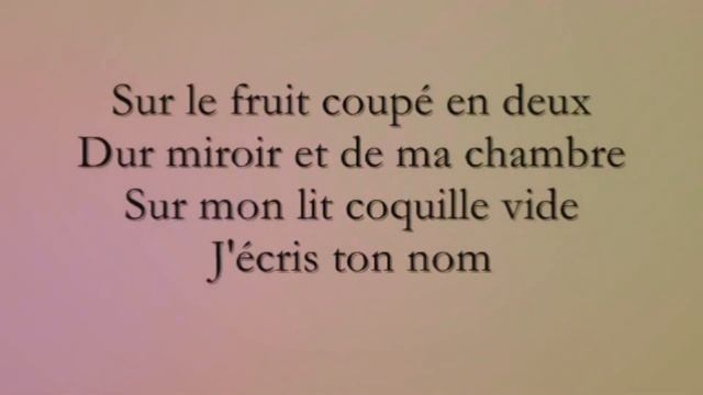 Liberté - Paul Eluard