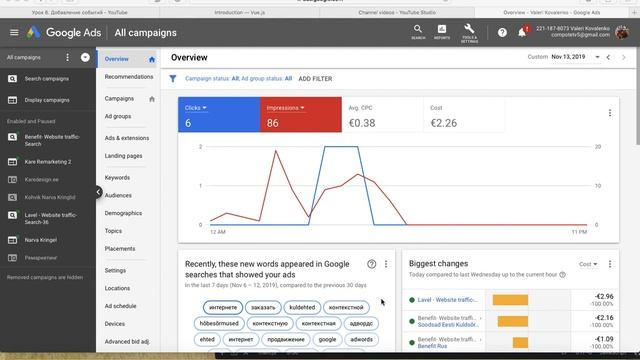 Подбор Ключевых Фраз Google Adwords - Настройка Контекстной Рекламы смотреть онлайн