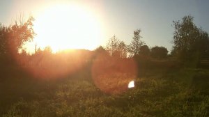 Таймлапс - вечер, ночь и утро в деревне