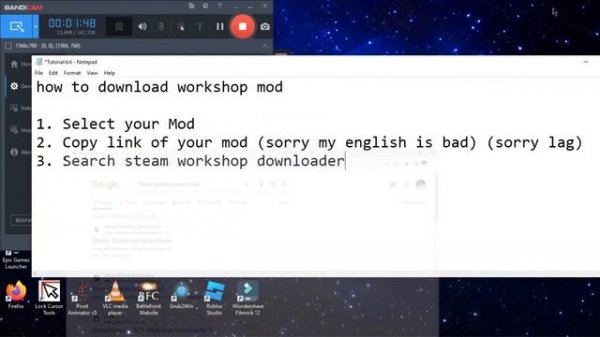 How to download mods from Steam Workshop for games that are not from Steam