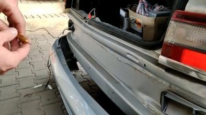 Ваз 2112, как установить подсветку номера, диодные полоски. Подключаю свет.