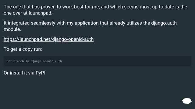 What's the best solution for OpenID with Django? смотреть онлайн
