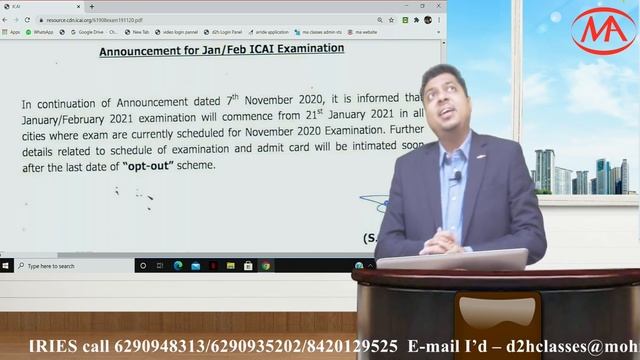 CA Exams Jan/Feb 21 exact date & Exam centres | CA exams Nov 20 2nd cycle | Opt out scheme смотреть онлайн