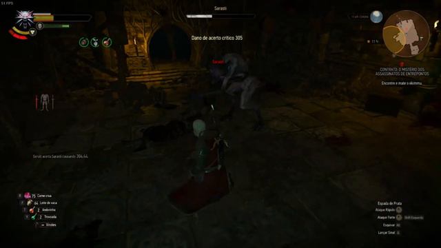 ENFRENTANDO UM EKIMMU (VAMPIRO) - THE WITCHER 3 смотреть онлайн