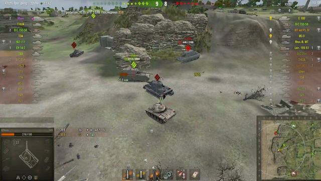 Классический пример игры на Т49 №9(Руководство). Урон по высоко бронированным целям. смотреть онлайн