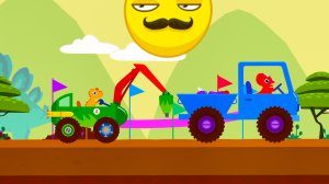 ДИНОЗАВРИК НА ЭКСКАВАТОРЕ | Помоги динозаврику найти алмазы | СМАЙЛИКИ