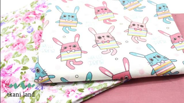 Подборка хлопковой ткани в розовых тонах смотреть онлайн