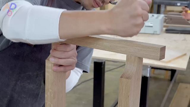 How To Make Most Basic Oak Chair. Skilled Korean Furniture Carpenter смотреть онлайн