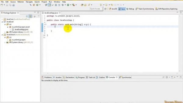 Java+Excel. Урок 1: Установка Apache POI в Eclipse