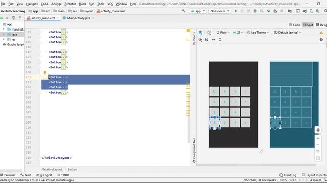 Calculator in android studio | Java | Tech Projects смотреть онлайн
