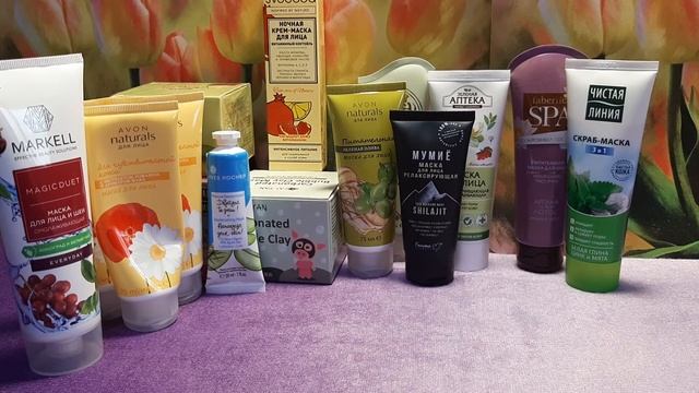 Обзор моих запасов масок для лица смотреть онлайн