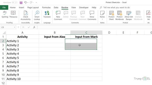 Protect a Sheet in Excel But Leave Some Cells Unlocked смотреть онлайн