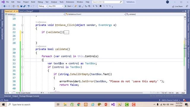 C# Validating input for textbox on winforms with Error Provider смотреть онлайн