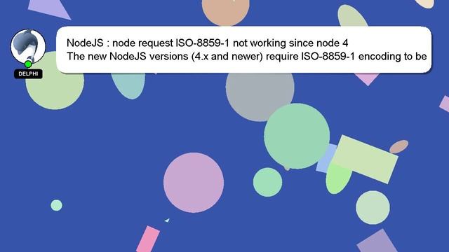 NodeJS : node request ISO-8859-1 not working since node 4 смотреть онлайн