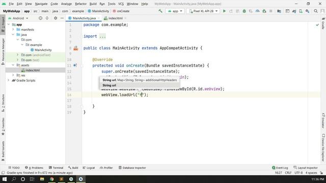 Android Application With HTML,CSS,JS | Android Studio Tutorial смотреть онлайн