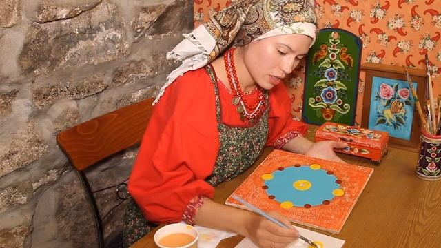 Онлайн мастер класс «Урало сибирская роспись» смотреть онлайн