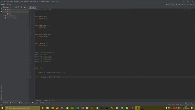 Console Calculator - PyCharm Python - Tutorial #60 смотреть онлайн
