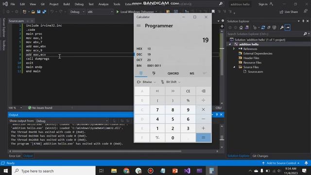 How To Add Values In Assembly Language In Visual studio 2019|Coding|Part 2|Ahmad Tech смотреть онлайн