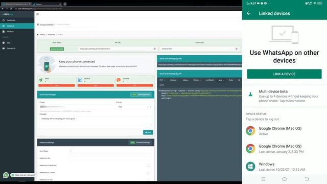 Send WhatsApp API message using UltraMsg смотреть онлайн