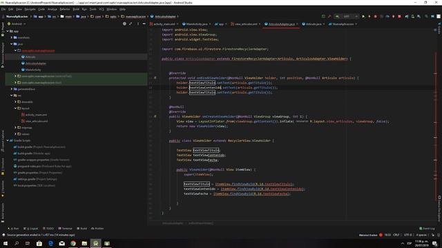 OBTENER LISTA DE DATOS DE CLOUD FIRESTORE (RecyclerView) | ANDROID смотреть онлайн