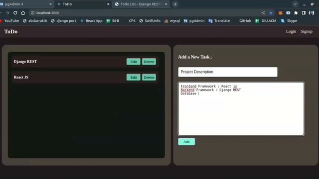 TodoList | ReactJS | Django REST смотреть онлайн