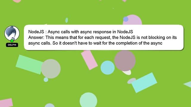 NodeJS : Async calls with async response in NodeJS смотреть онлайн