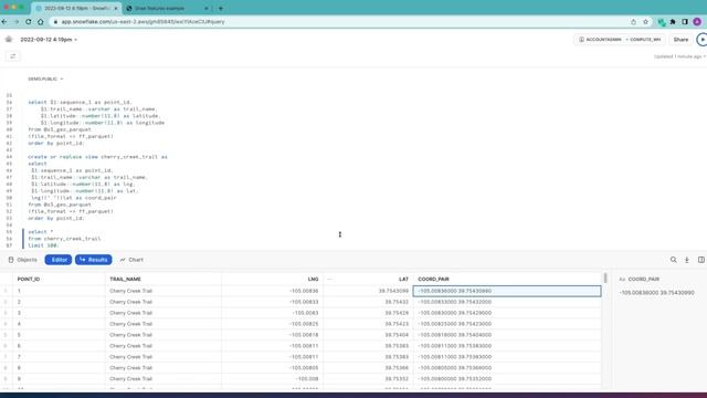 Working with geospatial data in Snowflake | Hands on tutorial using JSON and parquet data смотреть онлайн