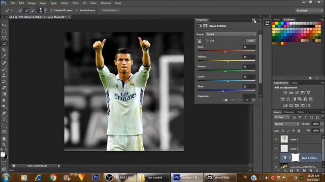 How to make a make a football edit | Photoshop + Topaz Labs | Planet Football Artwork смотреть онлайн