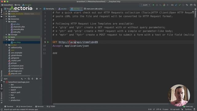 Аутентификация запросов к API в Laravel | Laravel Api Authenticate смотреть онлайн