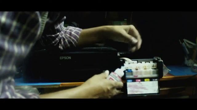 How to refill epson 4 colers Printers смотреть онлайн
