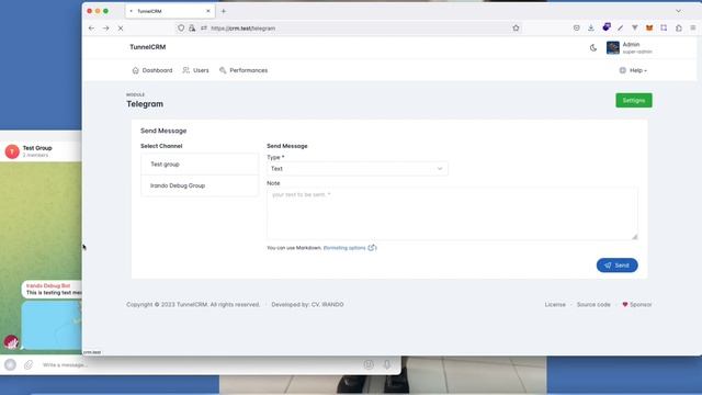 Telegram module смотреть онлайн