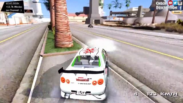 GTA San Andreas - Nissan Skyline ER34 D1 Blitz 2008 EnRoMovies _REVIEW смотреть онлайн