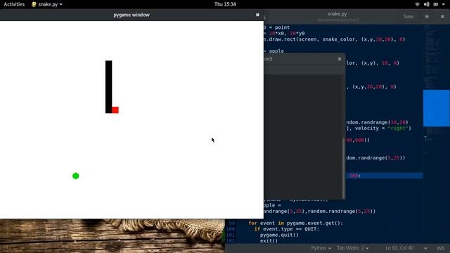 [Python 3] SNAKE, a simple game by pygame смотреть онлайн