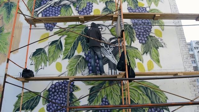 Graffiti street Art - Misha Reptile смотреть онлайн
