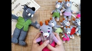 Вязаная сказка "Волк и семеро козлят" крючком