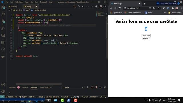 usestate React js español como se implementa de forma rápida y facil de entender смотреть онлайн