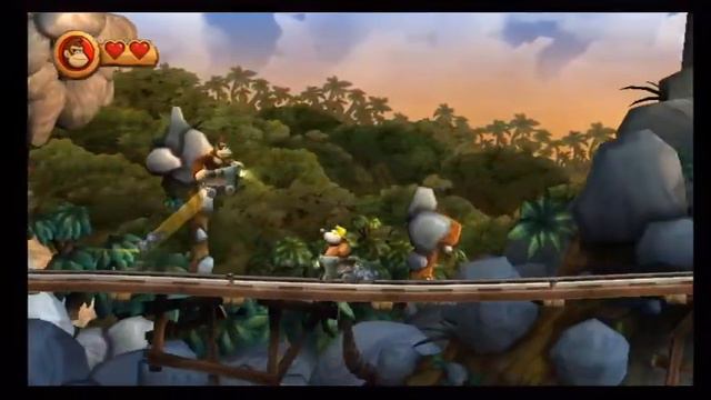 Donkey Kong Country Returns ( Part 3-World-1 Jungle) смотреть онлайн