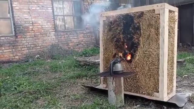 Перевірка вогнем солом'яної панелі. смотреть онлайн