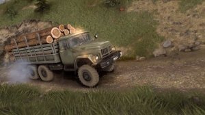 ЗИЛ 131 на самом длинном маршруте по следам ЗИЛа 130 на карте «ХОЛМ». Spintires