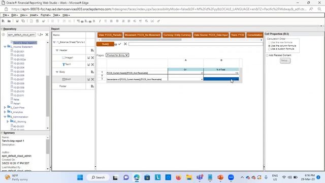 Oracle HFR Working with Expressions and Functions |Oracle HFR Functions |Oracle Web Reporting Studi смотреть онлайн