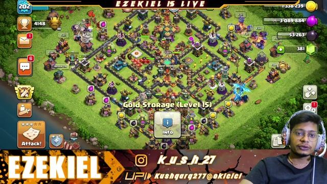 Clash Of Clans LIVE ?|| CWL DAY 2 || BASE VISIT || GIVEAWAY SOON ! ? смотреть онлайн