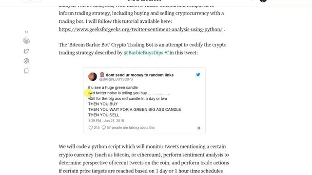 Crypto/Bitcoin Sentiment Analysis on Twitter with Python- Introduction смотреть онлайн