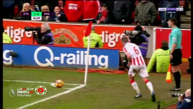 Stoke City 2 - 0 Middlesbrough смотреть онлайн