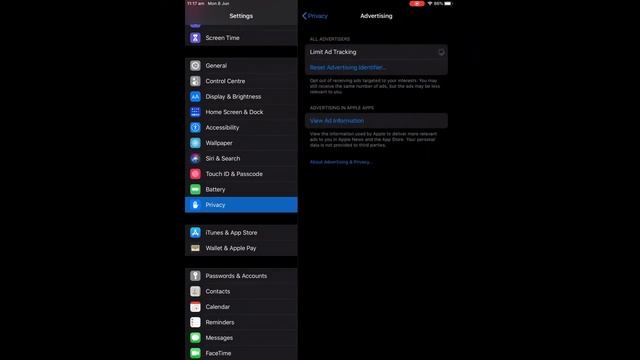 How to Reset Advertising Identifier on Ipad смотреть онлайн